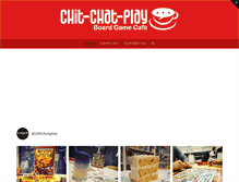 Tablet Screenshot of chitchatplaycafe.com